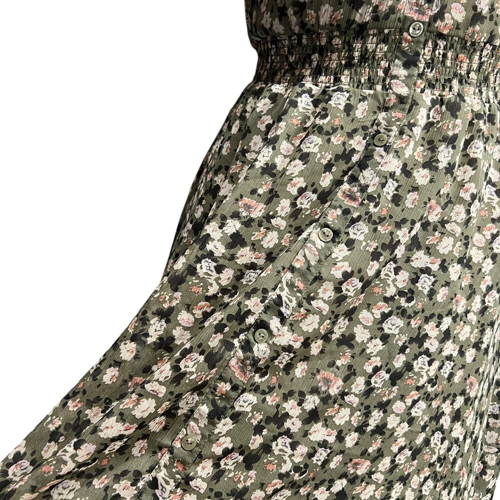 VTG ESPRIT Womens Floral Dress Sz 6 Cottage Retro Coquette Button Front 90s Y2K - Picture 5 of 16